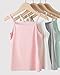 Ayshie Toddler Girl's Cotton Camisole Undershirts 3-4 Pack Cute Printed Tank Top Camis for Kids 2T-8T (5-6 Years, Style3)