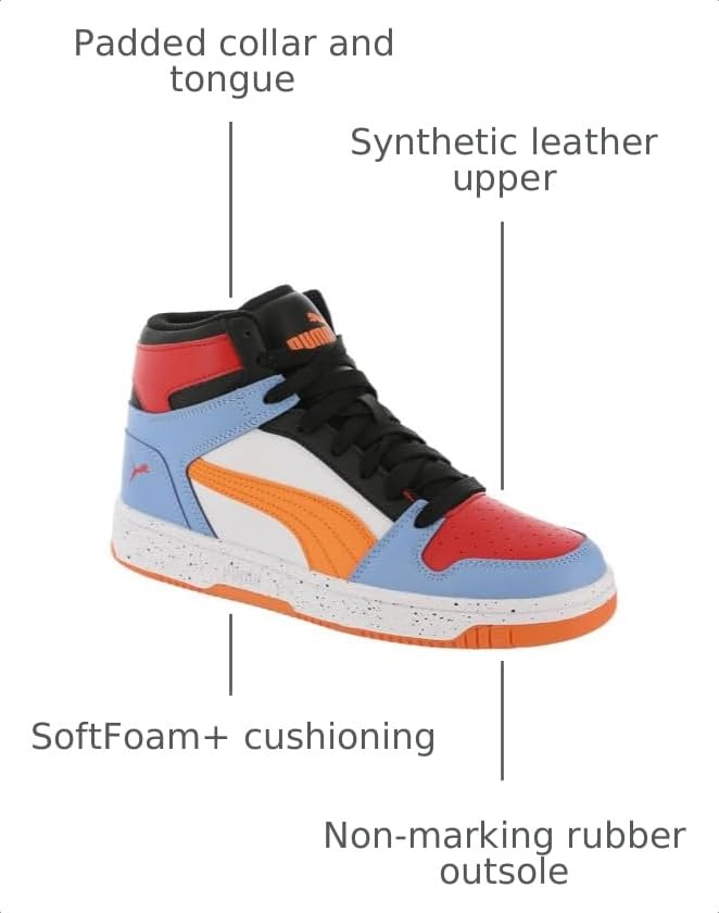 Image of PUMA Unisex-Child Rebound Layup Mid Shoes