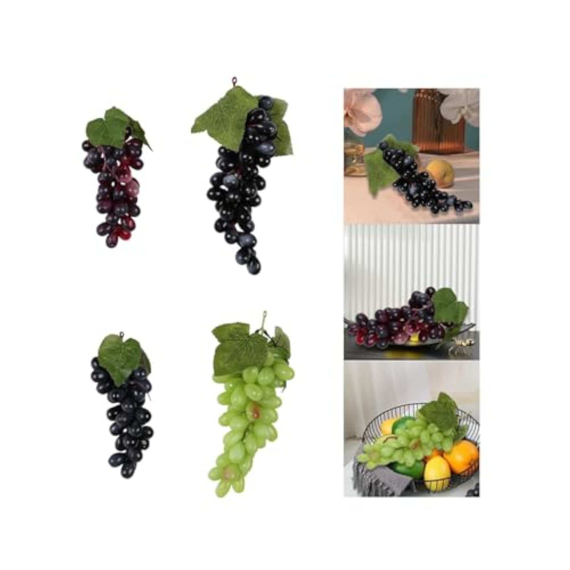 Artificial Grape Figurine Educational Prop Tool Decor