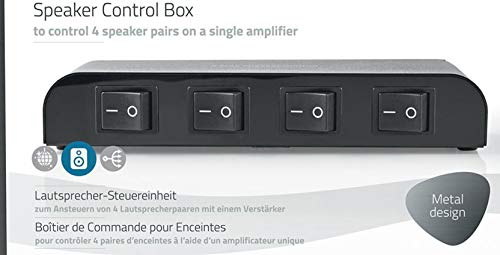 Lautsprecher Umschalter TronicXL für 4 Lautsprecherpaare