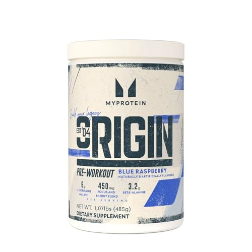 Myprotein Origin Pre-Workout Powder – Blue Raspberry,...