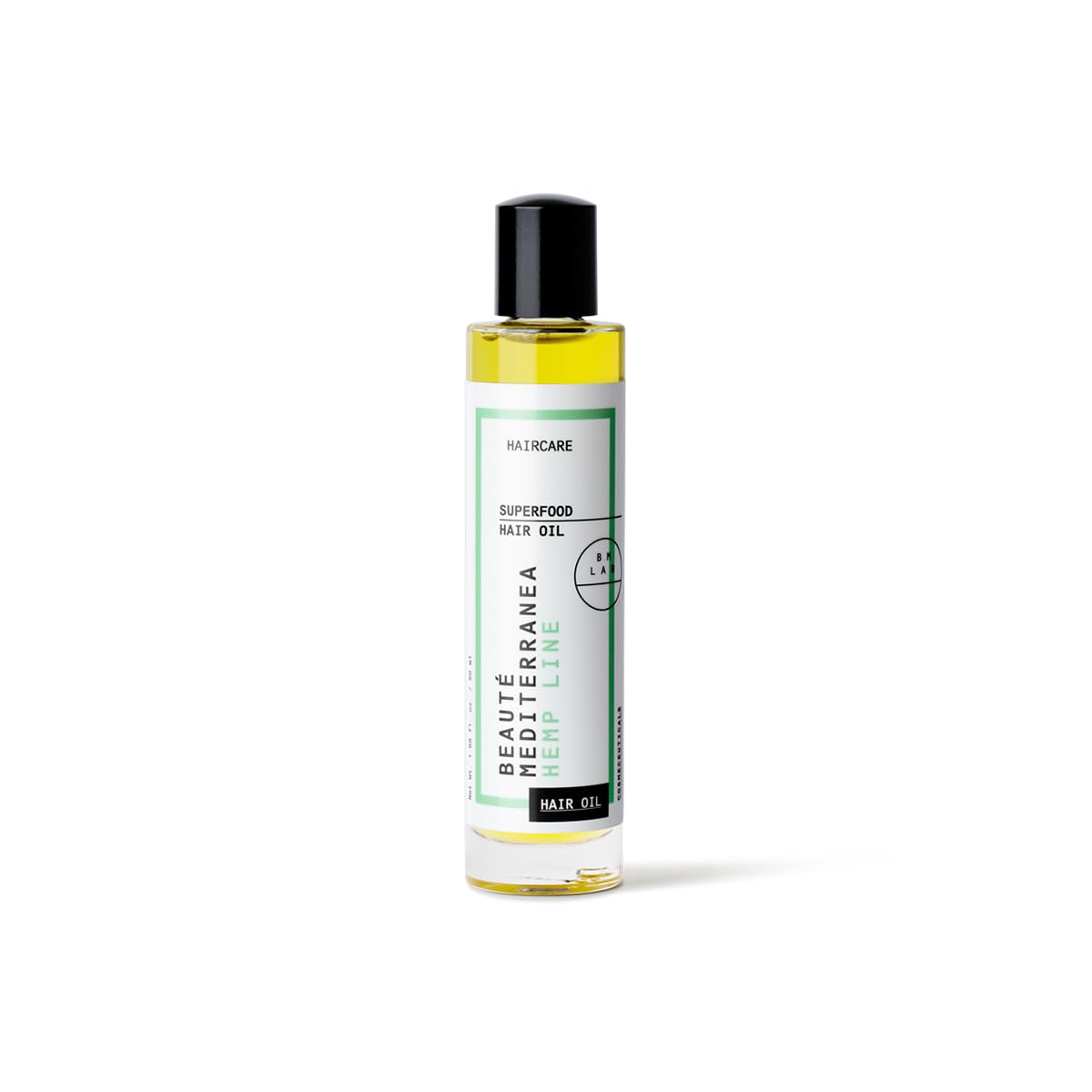 Aceite para el Cuidado del Cabello y Corporal - 50 ml - Aporta Brillo y Protección - para Cabellos Secos y Apagados - 100% Vegano - Beauté Mediterranea Superfood Hair Oil