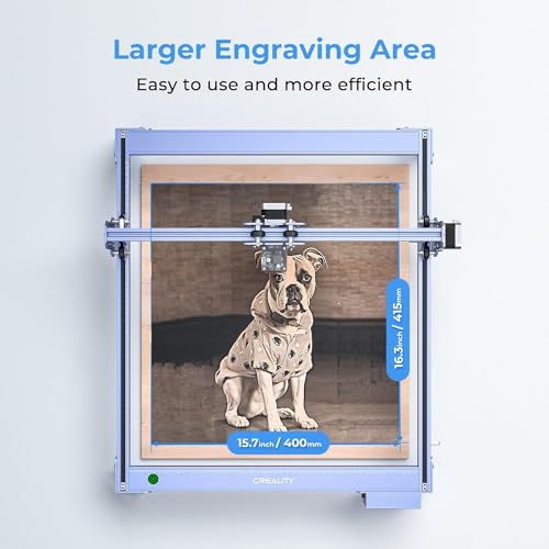 CREALITY FALCON 7500mW Laser Engraver, 72W Laser Engraver and Cutter Machine for Beginners, Wood, Metal, DIY, Active Stop, Compresed Spot 0.06mm, 15.7\"*16.3\" Workspace
