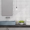 Avant Decor | Peel and Stick Kitchen Backsplash Tiles | Stone Composite | Stick On Wall Tiles | Easy DIY Installation | 5” x 5” | Sample Tile