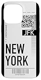 New York Airplane Flight Ticket Phone Case