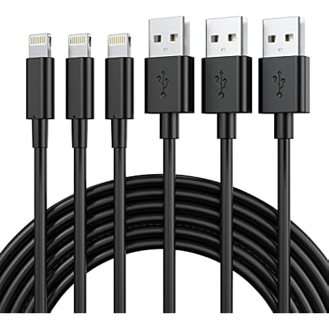 Lightning Cable 3FT, Marchpower iPhone Cable 3FT MFi Certified, 3Pack iPhone Charging Cable Charger Cord for iPhone 14 Plus 13 12 11 Pro Max Mini XR Xs X 8Plus 7Plus 6S 6 5S iPad Pro Air iPod - Black Cover