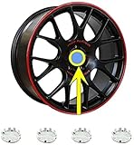 PAKET: 4 Stück/Set 4x Nabenabdeckung/Nabendeckel(68mm/56mm),Radzierkappe Logo,Anwendbar für BMW M E46 E30 E39 E34 E60 E36 E38 M3 M5 Badge,Felgen Zubehör