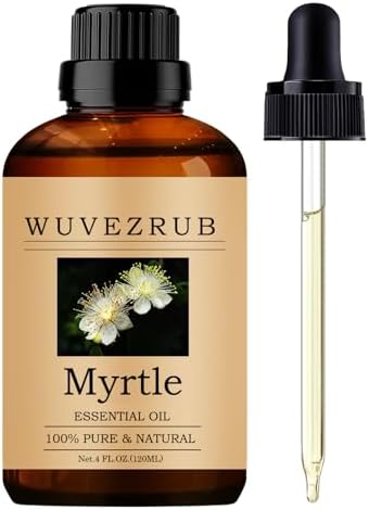Myrtle Essential Oils 120ML, Pure Myrtle Essential Oil for Aromatherapy Diffuser - 4 Fl Oz