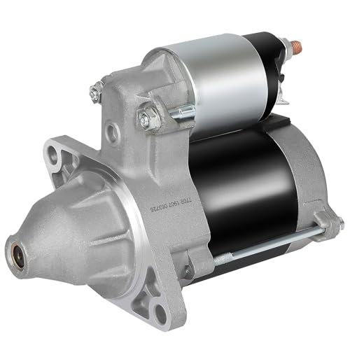 Image of SCITOO Starter Motor 128000-9980 18450N for Kawasaki (UTV) KAF300 Mule 500 /520 /550 286cc KM-21163-2109 ‎0.6kW /12 Volt CW 9-Tooth Pinion