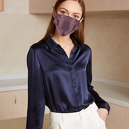 Dffggd Cloth Reusable Face Mask Silk Women Washable Satin Female Black Gray Navy Blue Pink Lanyard Mulberry Designs Funny Breathable Adults Adjustable Mascarillas Balaclava Polyester #TOP1