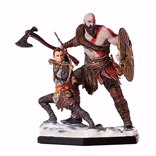 Amdo God of War Ragnarok PS4 Kratos Figurine One Piece Studio Series Atreus Vader en Zoon PVC Statue Collection de Jouets Enfants Men Gifts Cover