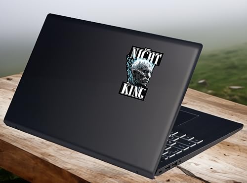 Image of Elektroplate Officially Licensed Game of Thrones Night King Dynamic Decal - 4.5 inch x 3.1 inch | Premium All Weather for Car, Water Bottle, Laptop, Tablet, Window, Cooler, Toolbox, Phone | Made in the USA