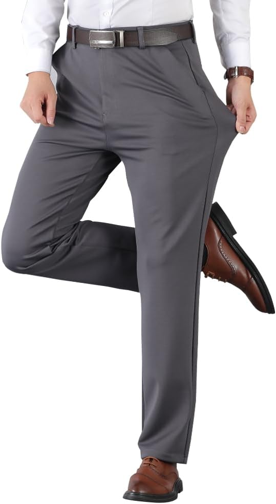 Men's Slacks, Men's Pants, Suit Pants, Fall Clothes, Long Pants, Men's Business, Workwear, Beautiful Legs, Large Size, No Tuck, Stretch, Washable, Slim, Spring/Autumn/Winter Clothes