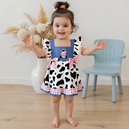 Hekkomird Toddler Girls Denim Dress Cute Lapel Collar Sleeveless Party Wedding A-line Jean Dress2