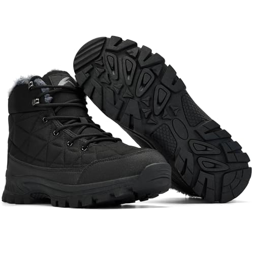 Image of UPSOLO Men's Winter Warm Snow Work Boots