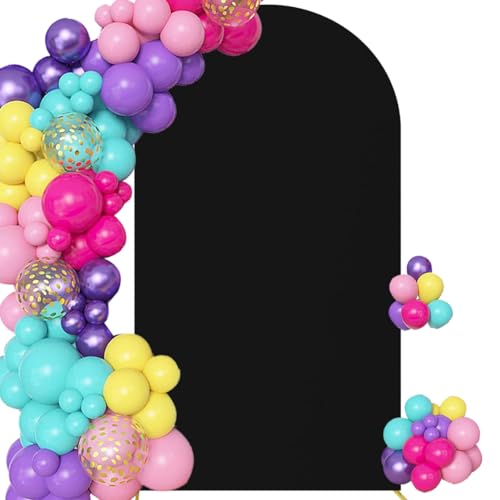 Paxdeje 7.2FT Black Arch Backdrop Cover (No Stand)