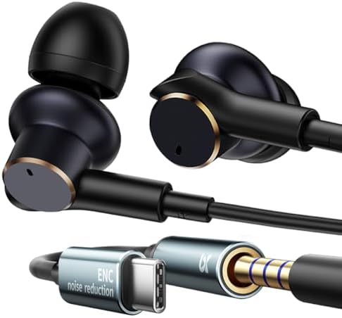 Wired Earphones Immersive Bass Noise Cancellation
