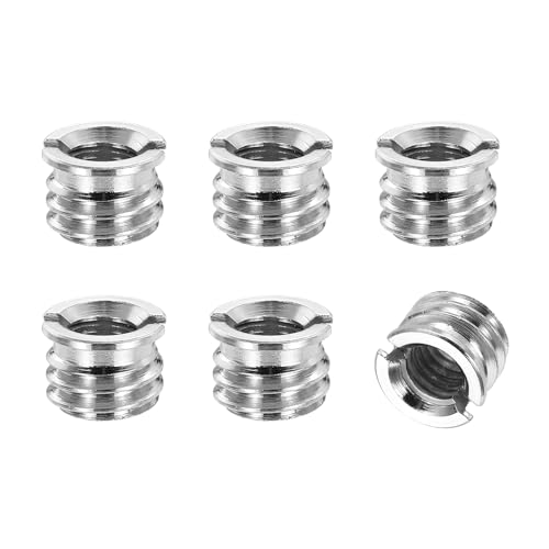 Adaptateur M6 femelle vers 3/8 mâle, lot de 6 pièces pour fixer vos accessoires photo