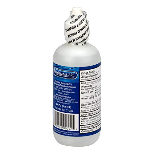 Physicianscare Eye Wash Solution, 4 Ounce Bottle #TOP1