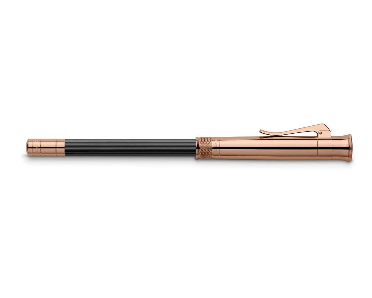 Graf von Faber-Castell 118532 - Matita perfetta Oro rosa, durezza B, con temperino incorporato, gomma e cappuccio per allungare