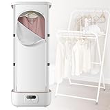 Nicvrea Automatische Bügelmaschine, Dampfbügeleisen, tragbarer Wäschetrockner, 360°-Heißluftzirkulation, intelligenter Timer