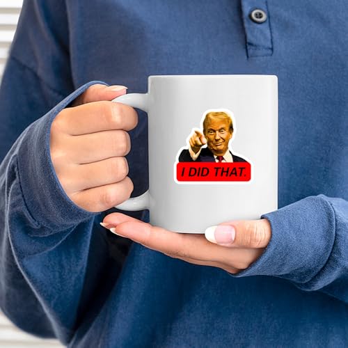 Azquest Donald Trump I Did That 10-Pieces Sticker 2"x1.7" Vinyl Bumper Sticker Decal for Political Friends Car Truck Window Refrigerator Laptop Car Magnet and Any Smooth Surface - Image 3