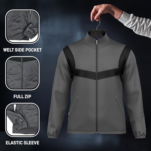 Image of Roamers Brand Brushed Tricot Mens Sports Jacket - Full Zip Jacket