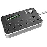 plug extension lead ※ Hecho de retardante de llama de PC + ABS shell y cable de cobre conductor. Múltiple integrado en los dispositivos de protección de seguridad puede evitar por completo sobrecarga, sobrecalentamiento, sobretensión, sobrecorriente, sobrecarga y cortocircuito. Estable contra sobretensiones, se cortó al instante cuando hay demasiado alta corriente.