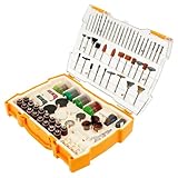 Multifunktionswerkzeug Zubehör Set Drehwerkzeug, 302 Tlg Mehrzweck Zubehörset zum Schneiden, Schleifen, Polieren, Bohren, Gravieren