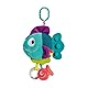 Ravensburger Play + – Plüschtier Pop-it: Piranha blau – Spielzeug für Babys ab der Geburt – französische Version – 34016