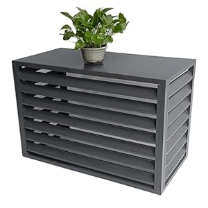 Cubierta De Aire Acondicionado, Cubre Aire Acondicionado Exterior, Funda Para Aire Acondicionado De Aluminio, Cubierta Rejilla Para Aire Acondicionado, Pantalla De Privacidad Decorativo Exterior ( Col