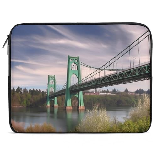 Funda para portátil de 17 pulgadas St Johns Bridge impermeable a prueba de golpes