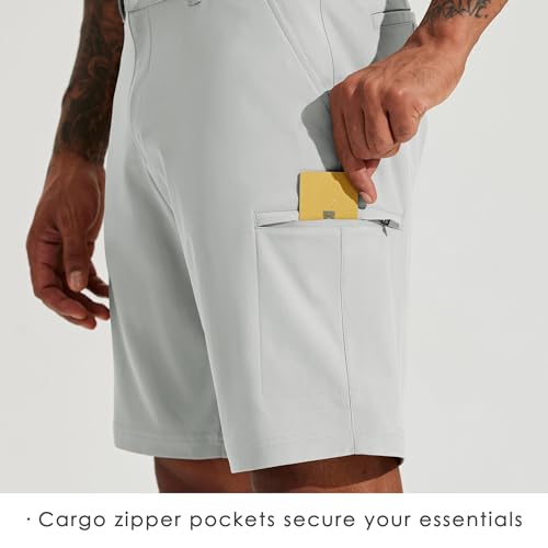 Short de golf extensible et cargo Willit gris clair taille 50 - 3