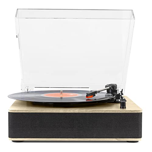 Fenton RP161LW Platine Vinyle Bluetooth Stéréo – Bois Clair, Deux Haut-Parleurs, Streaming Audio Bluetooth, 3 Vitesses 33-45-78 TR/Min, Style Rétro, Idéal pour Écouter Vos Vinyles et Musiques - Les Beatles, Paul McCartney, John Lennon, RIngo Starr, George Harrison Fenton RP161LW Platine Vinyle Bluetooth Stéréo - Bois Clair, Deux Haut-Parleurs, Streaming Audio Bluetooth, 3 Vitesses 33-45-78 TR/Min, Style Rétro, Idéal pour Écouter Vos Vinyles et Musiques – Image 8