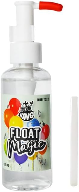 Helium King Float Magic Treatment for Helium Latex Balloons 100ml / 3.5 oz - Treats up to 50 9