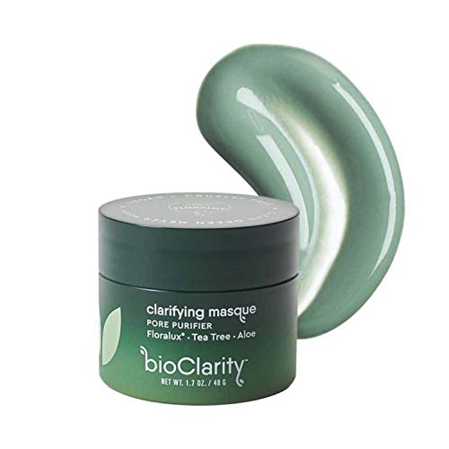 bioClarity Clarifying Face Mask | 100% Clean, Vegan Ingredients | Purify Pores, Smooth & Soothe Skin | Contains Floralux, Tea Tree, Aloe | 1.7 oz.…