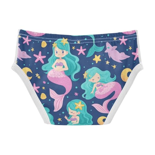 Wusikd Cute Mermaid Boys' Underwear Cotton Stars Boys Briefs Soft Toddler Underwear 2T2