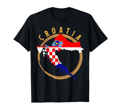 Croacia Zagreb recuerdo Hrvatska croatas bandera eslava Camiseta