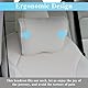 Dapucarin Auto Nackenkissen Leder, Weichheit Kopfstütze 100% Memory Foam Cervical Support, Nackenstütze Kissen mit Atmungsaktiver Abnehmbarer Abdeckung, Weiß, 1 Stück
