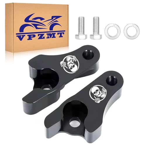 VPZMT 2 Inch Lowering Blocks Kit Fits for 2002-2025 Harley Touring Street Glide Road Glide Road King Electra Glide, CVO Limited and Ultra Classic (Harley Type-4)