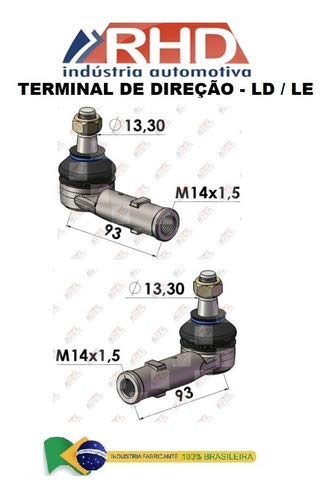 Kit Terminal Direção Fox 03/ Gol G5 Polo Bora Golf 99/