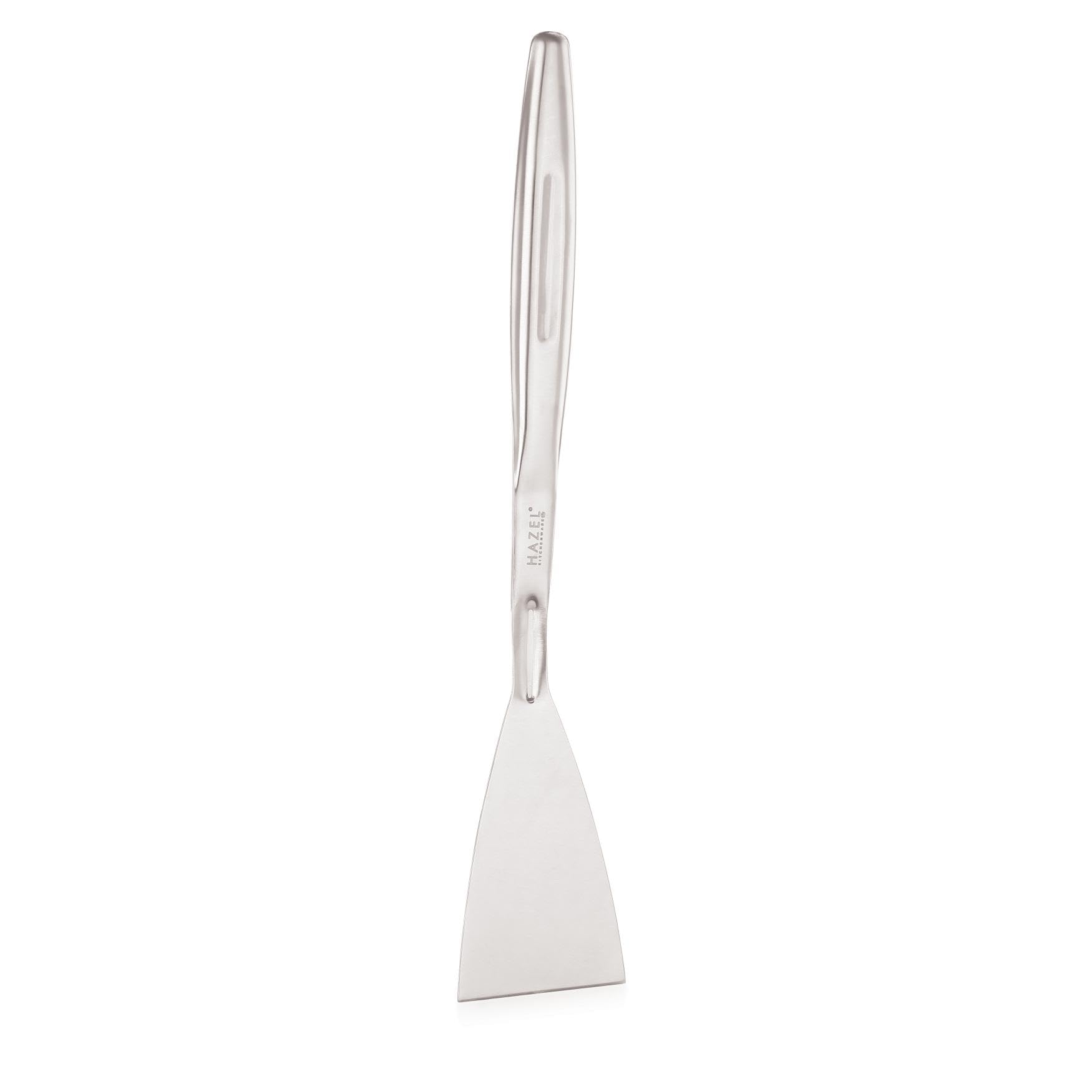 HAZEL Stainless Steel Pizza Cutter & Lifter | Sharp Wheel Pizza Slicer with Handle | Beveled Edge Spatula for Cake, Pie, Roti & Paratha Serving 4