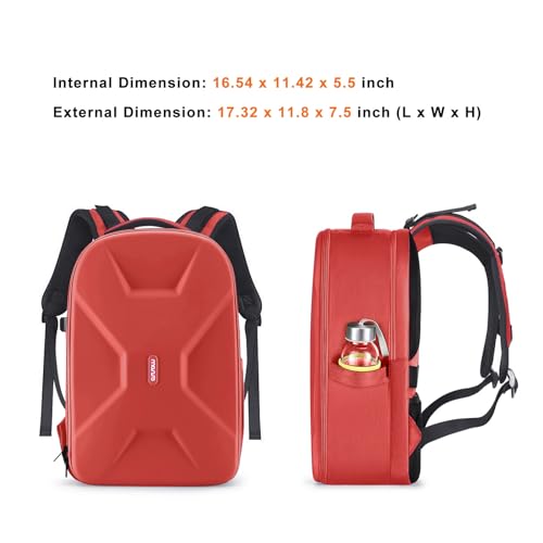 Image of MOSISO Camera Backpack, Photography Camera Bag 15-16 inch Waterproof Hardshell Case with Tripod Holder&Laptop Compartment