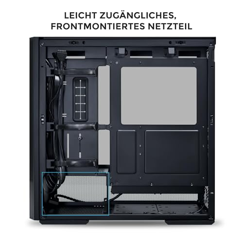 Image of Lian Li Lancool 207 Black Cabinet with 4 Fans