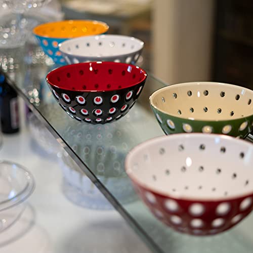Guzzini Le Murrine Bowl 20 cm Rojo blanco transparente miniatura 3