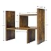 Jerry & Maggie - Desktop Organizer Office Storage Rack Adjustable Wood Display Shelf, Birthday Gifts Toy Home Decor Free Style Rotation Display True Natural Stand Shelf (Natural Wood Tone)
