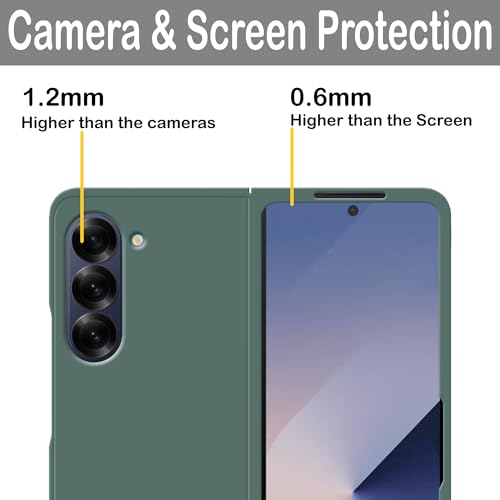 Image of amazon basics Hard Case Cover for Samsung Galaxy Z Fold 6 (Green)