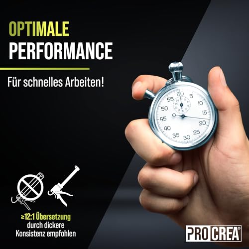 PROCREA® Betonkleber Fix & Fertig [Körniger Reparaturmörtel] Gebrauchsfertiger Fugenmörtel, Fliesenkleber, Steinkleber uvm. - Universeller Dichtkleber innen & aussen - Zementgrau - Profi-Qualität