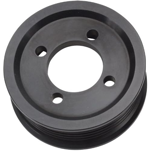 Edelbrock 15822 E-Force Supercharger Pulley 3.0 in. 6 Rib Design For Use w/Stage 3 Professional Tuner System Black Anodized Finish E-Force Supercharger Pulley