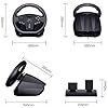 RajoNN-Game-Racing-Wheel-Volante-Driving-Force-con-Pedales-de-Piso-retroalimentacion-Real-Controlador-de-Volante-con-Cable-USB-para-Switch-PC-para-PS3PS4-para-X-One